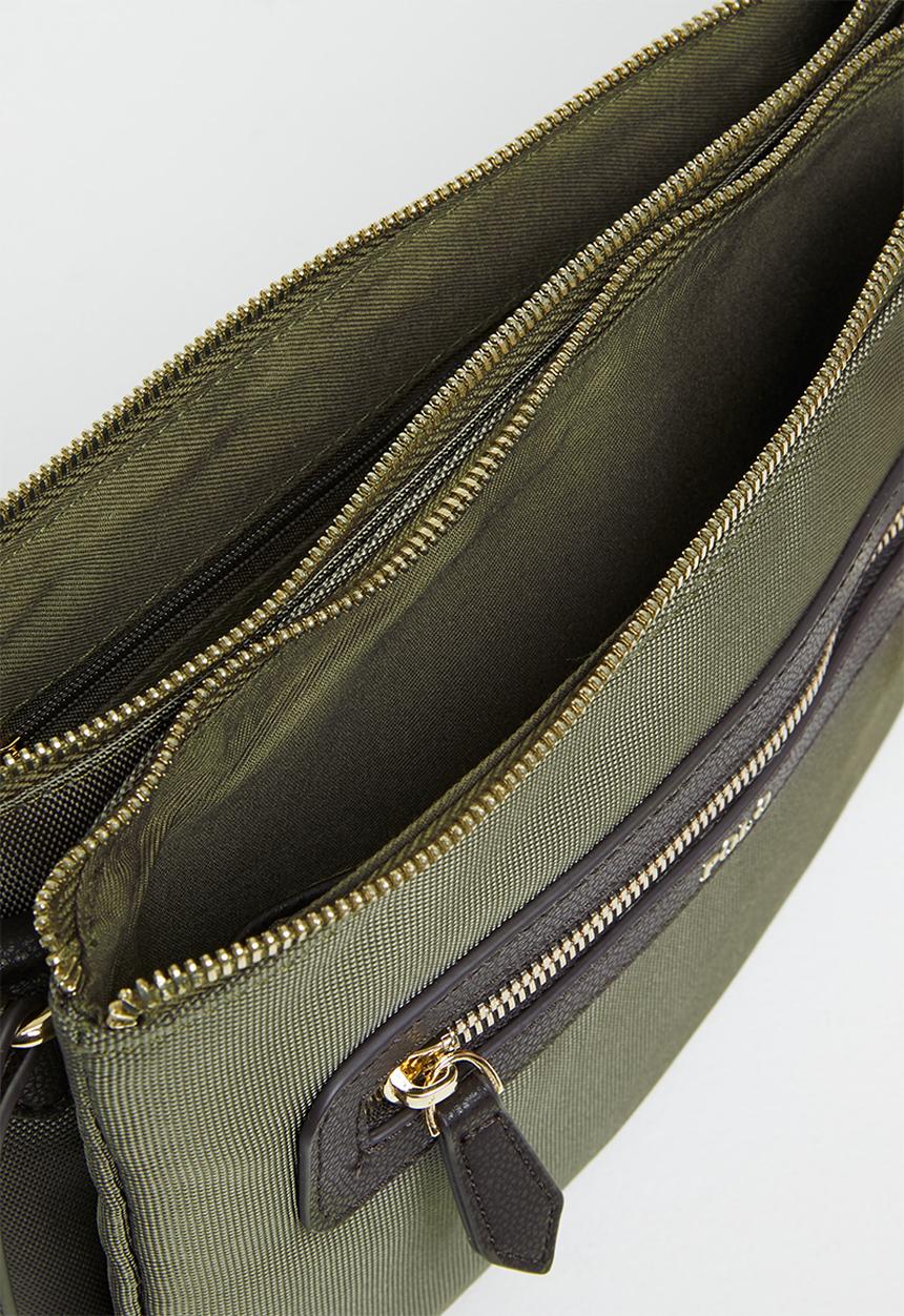 POLO - Double zip crossbody - olive
