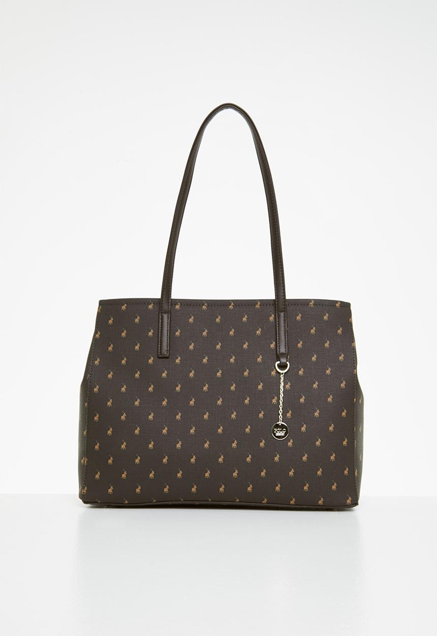 POLO - Signature large market tote - brown
