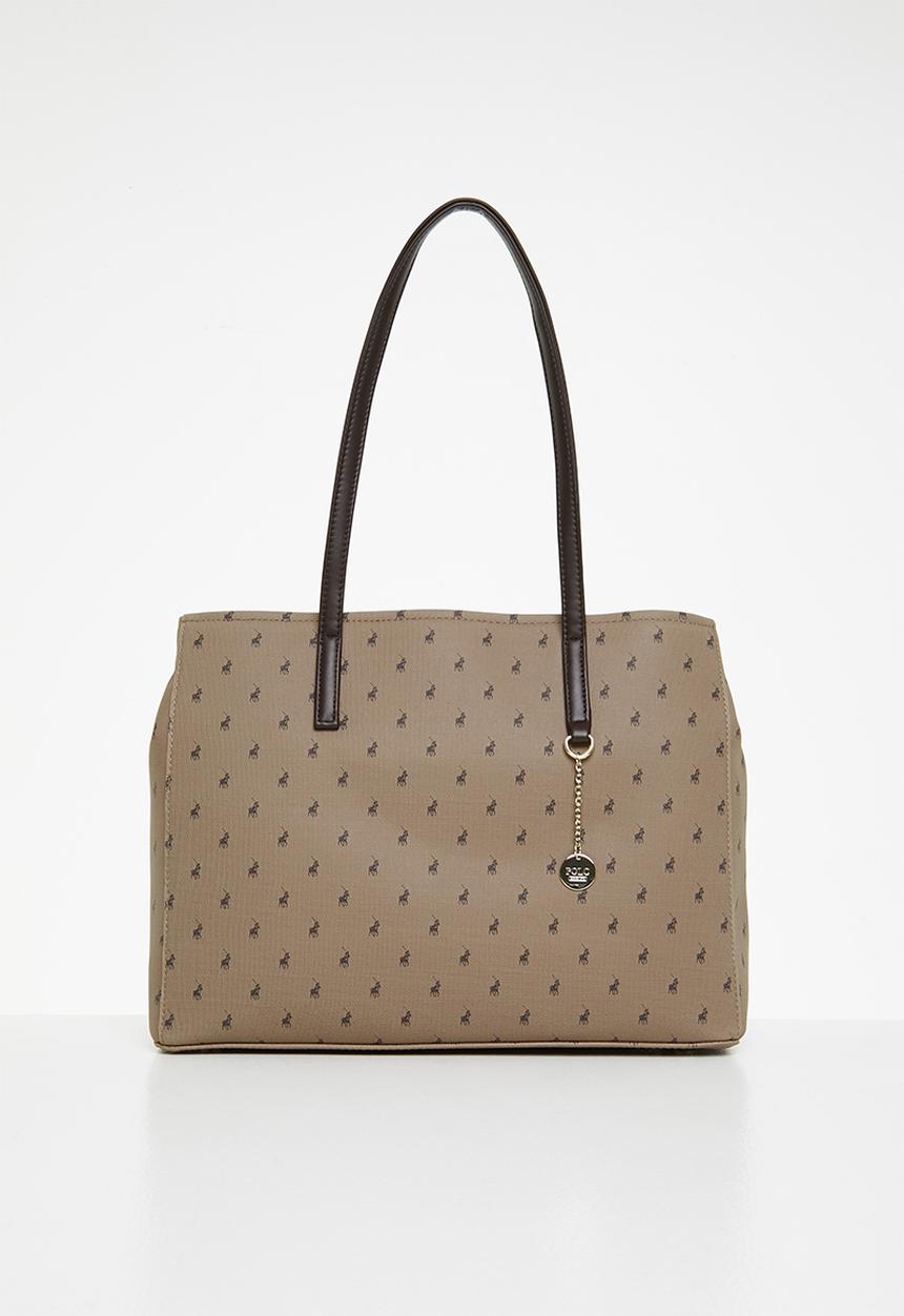 POLO - Signature large market tote - camel