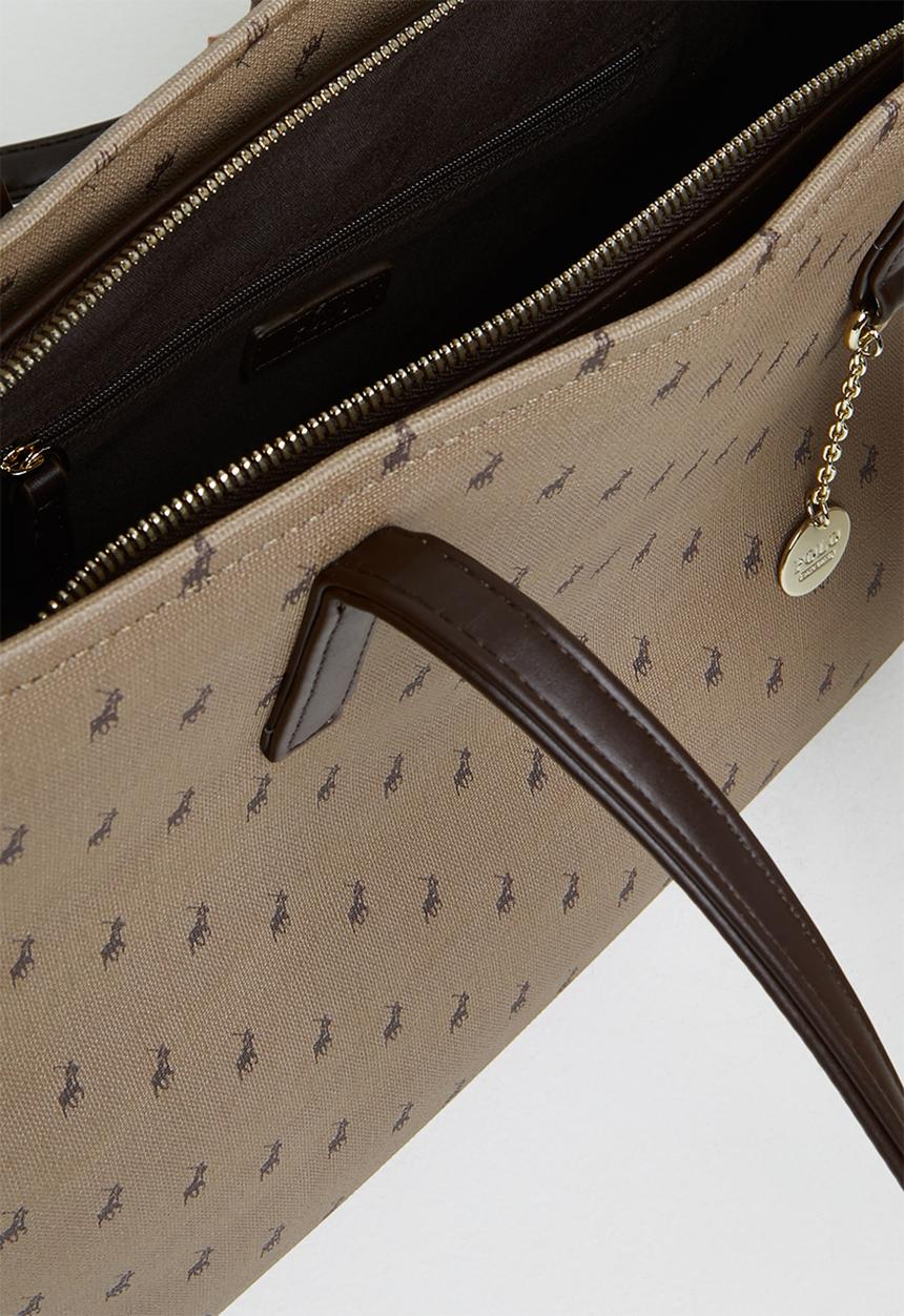 POLO - Signature large market tote - camel