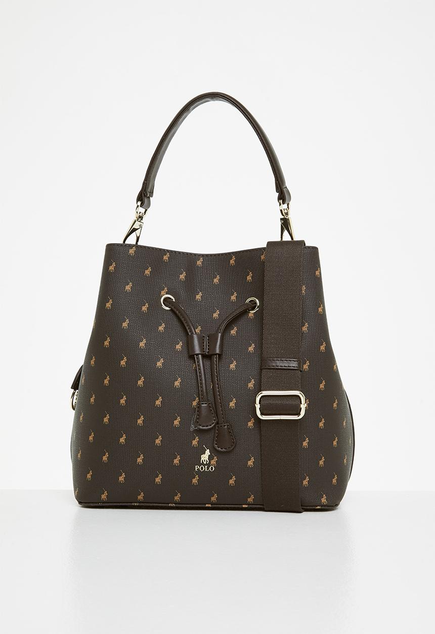 POLO - Signature bucket bag - brown
