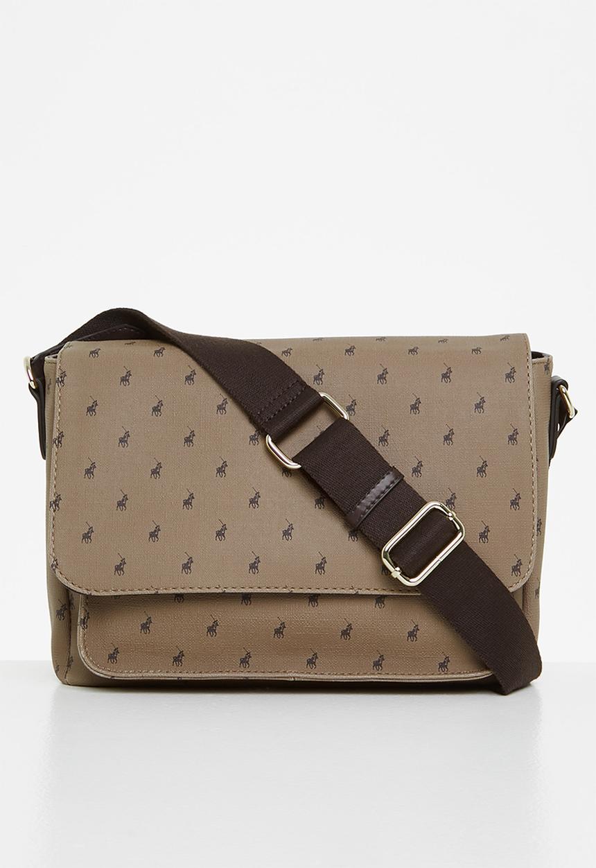 POLO - Signature flapover bag - camel