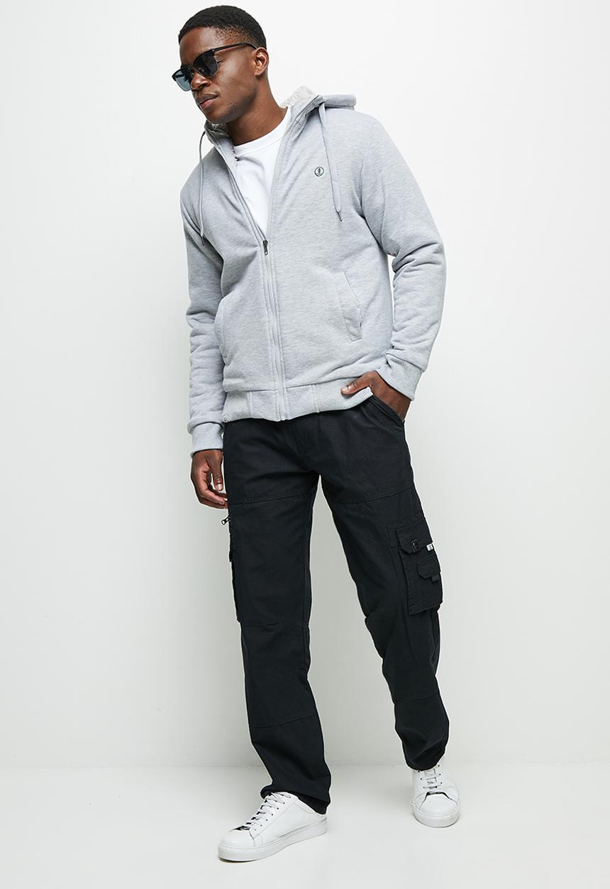Lark & Crosse - Patric belted cargo pants - black