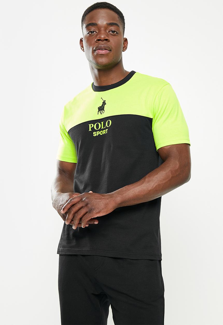 POLO - Men sport logo short sleeve tee - black