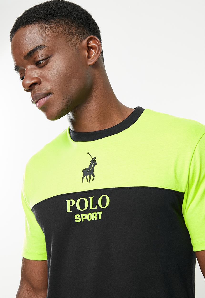 POLO - Men sport logo short sleeve tee - black