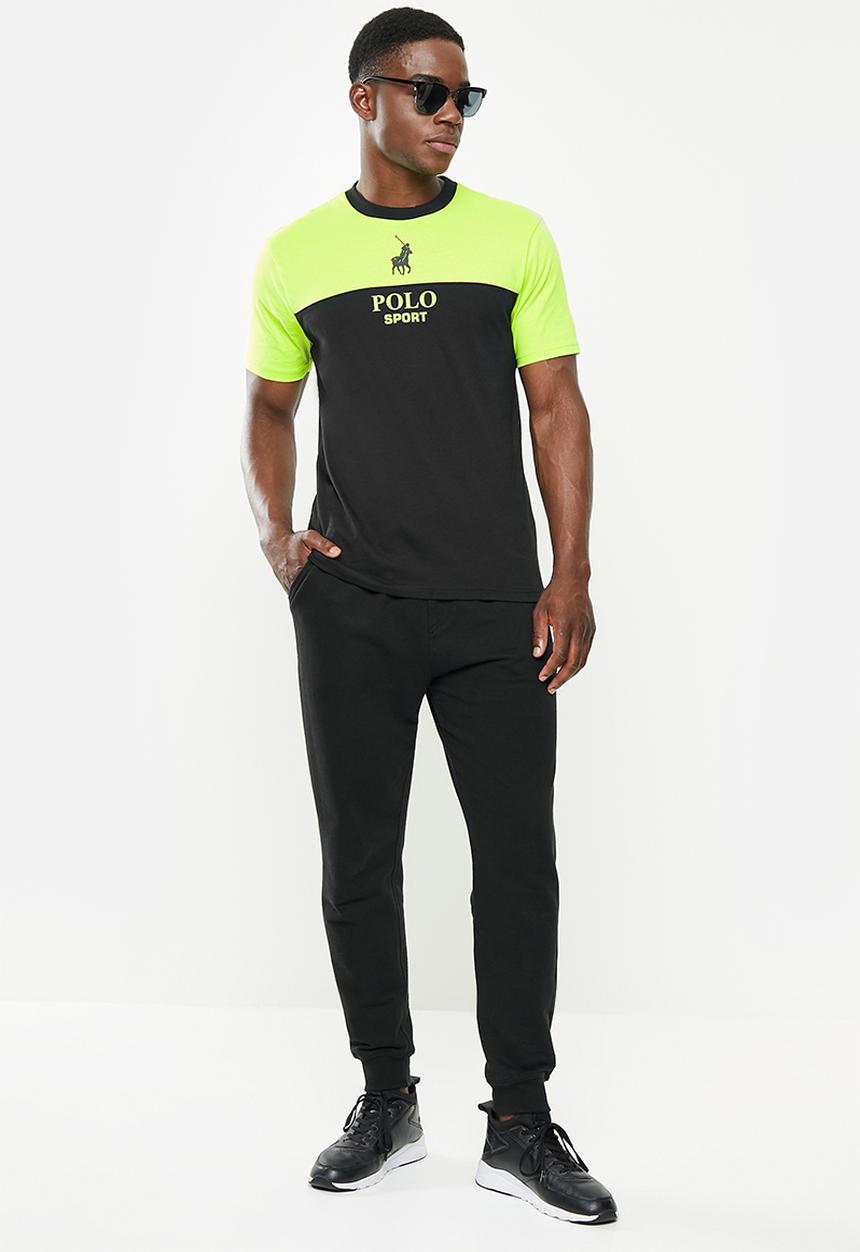 POLO - Men sport logo short sleeve tee - black