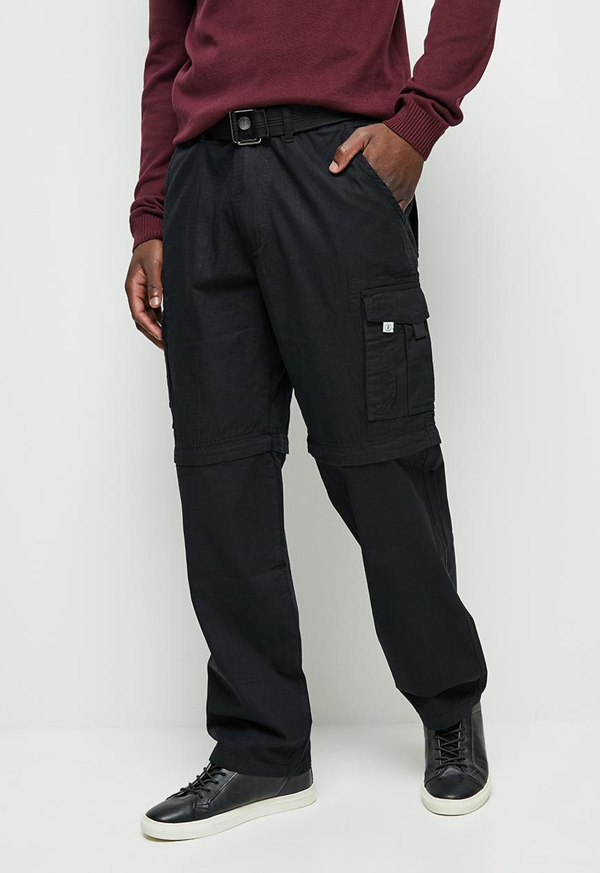 Lark & Crosse - Gordo zip-off cargo pants - black
