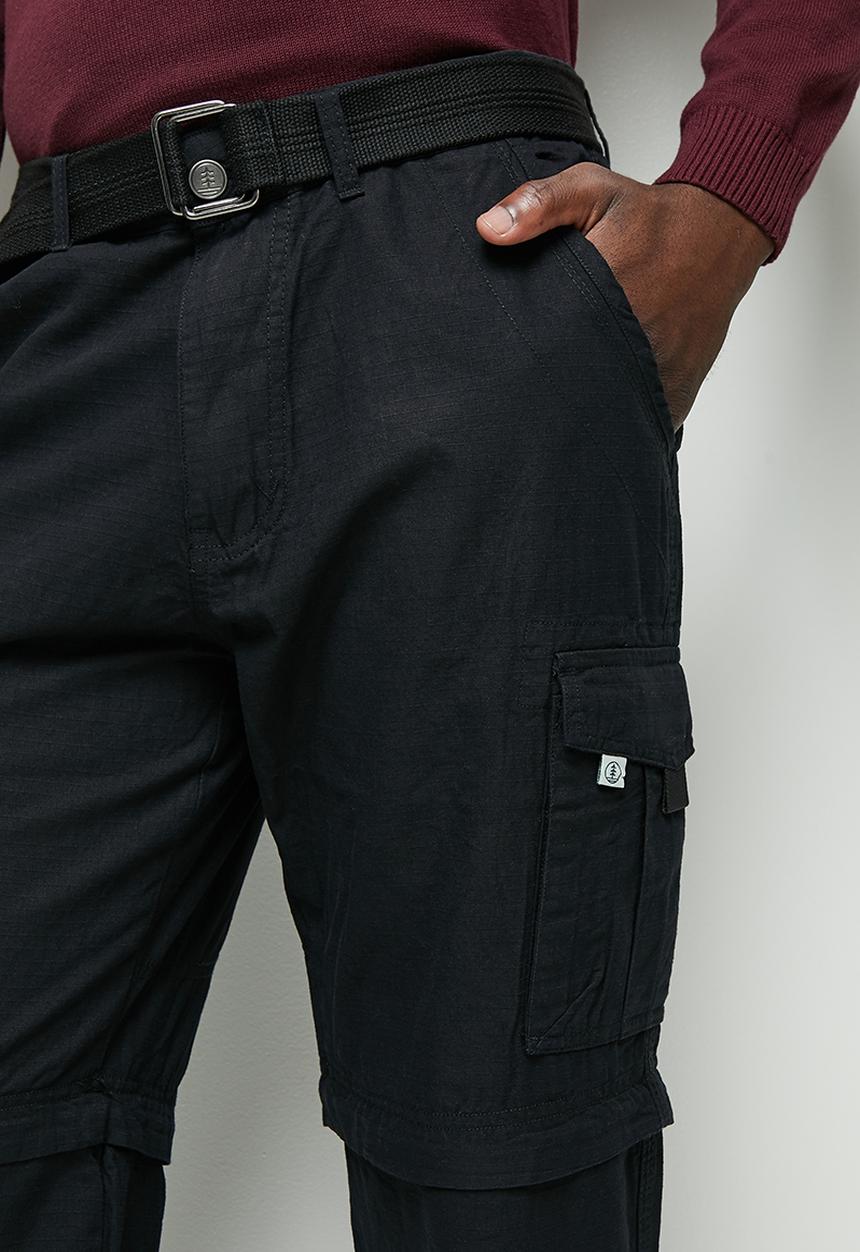 Lark & Crosse - Gordo zip-off cargo pants - black