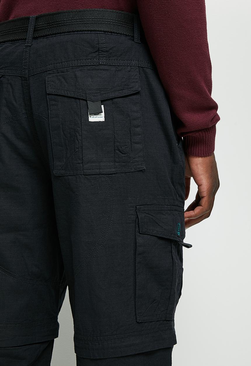 Lark & Crosse - Gordo zip-off cargo pants - black