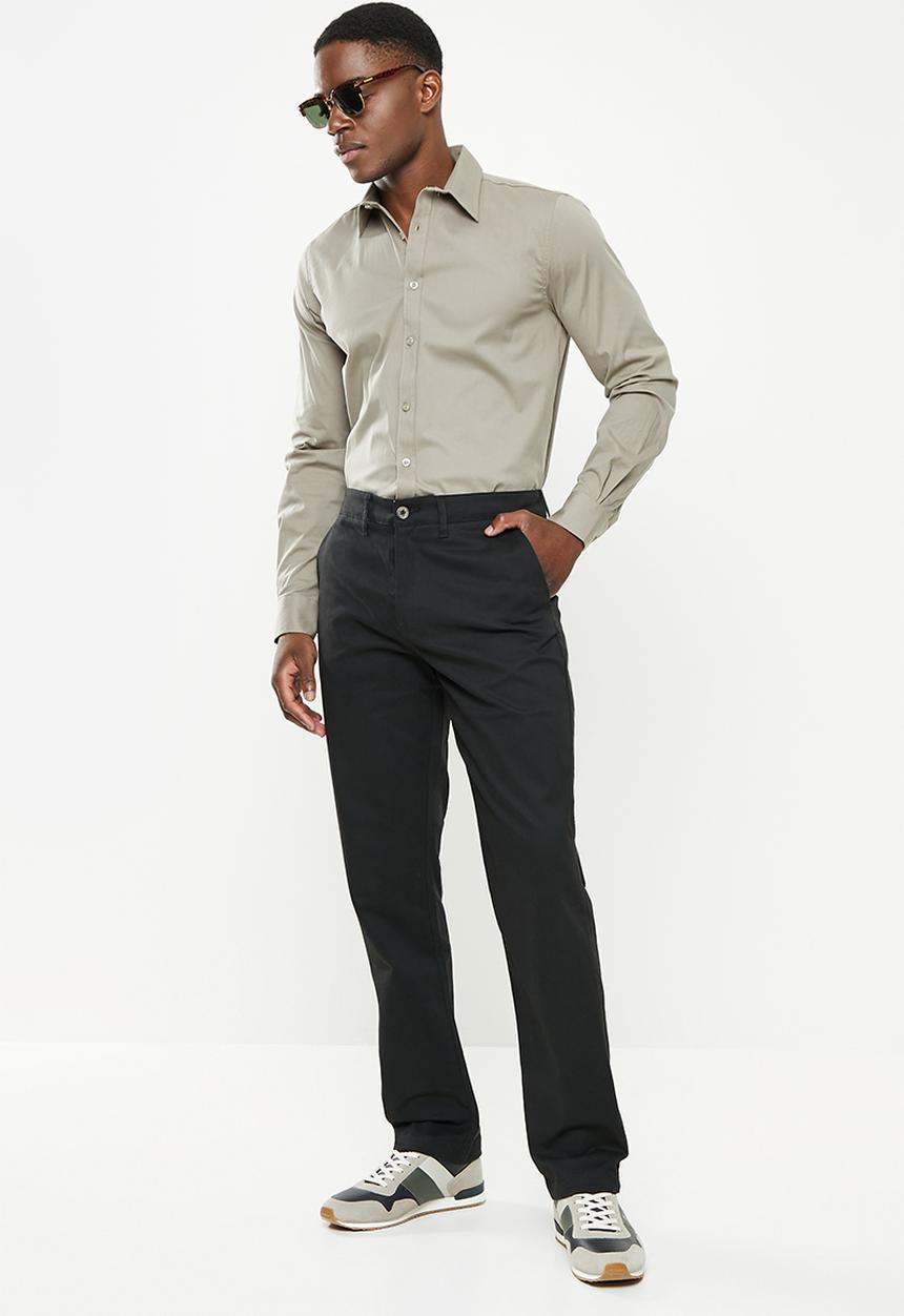 POLO - Men naples relaxed fit chino - black