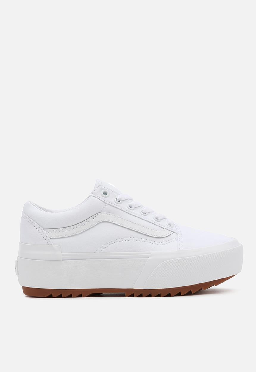 Vans - Ua old skool stacked - (canvas) true white