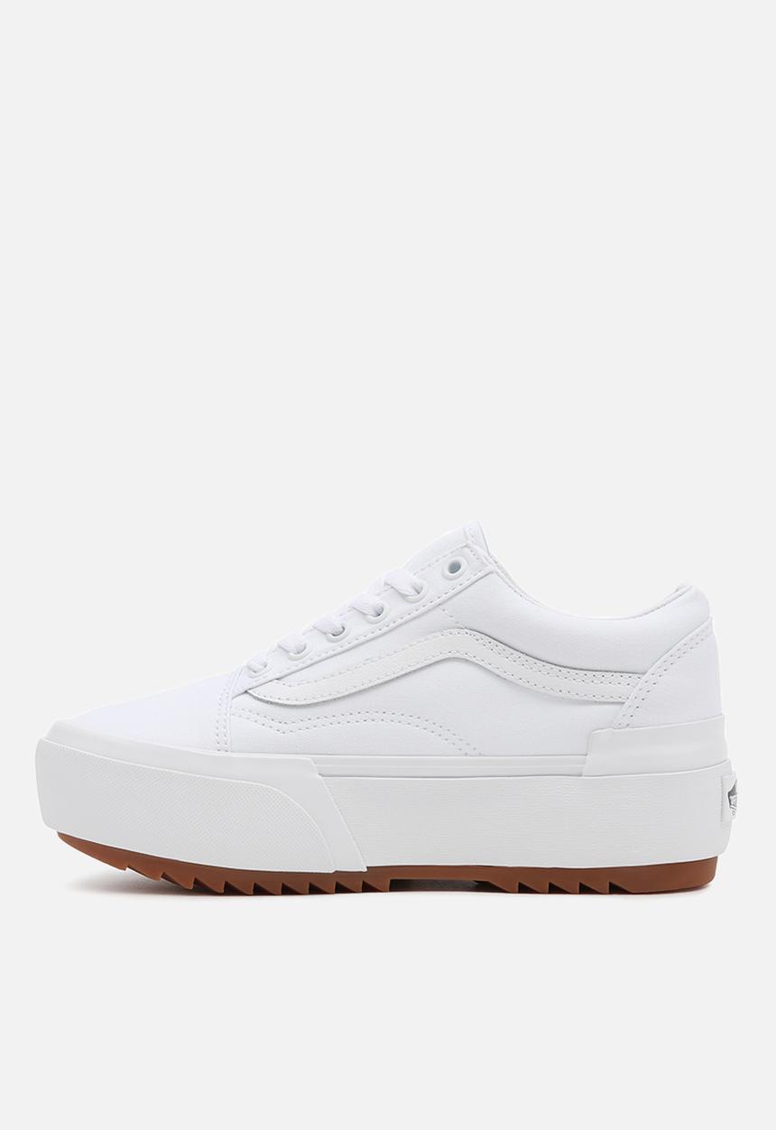 Vans - Ua old skool stacked - (canvas) true white