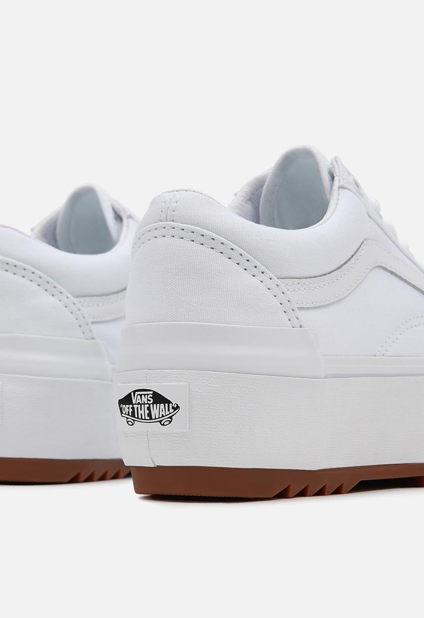 Vans - Ua old skool stacked - (canvas) true white