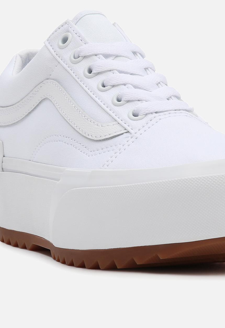 Vans - Ua old skool stacked - (canvas) true white