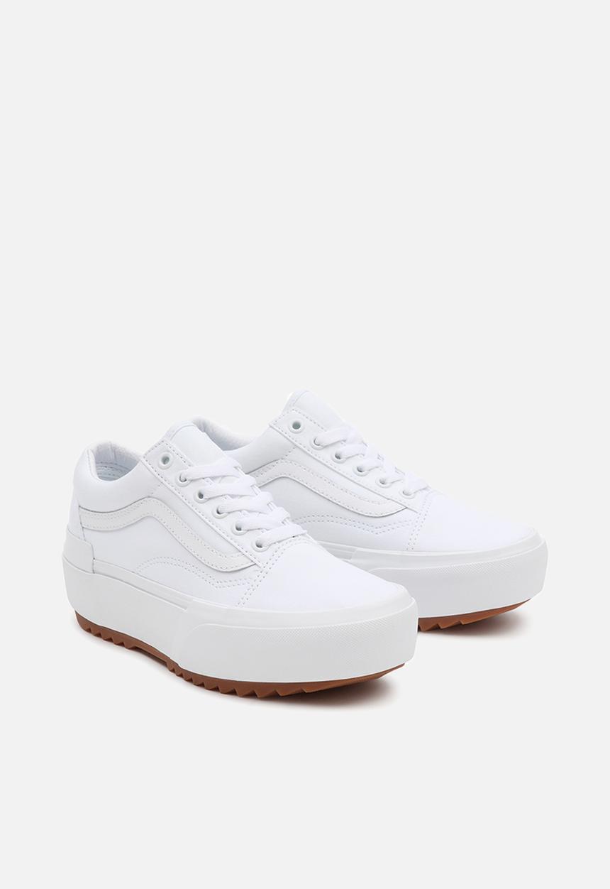 Vans - Ua old skool stacked - (canvas) true white