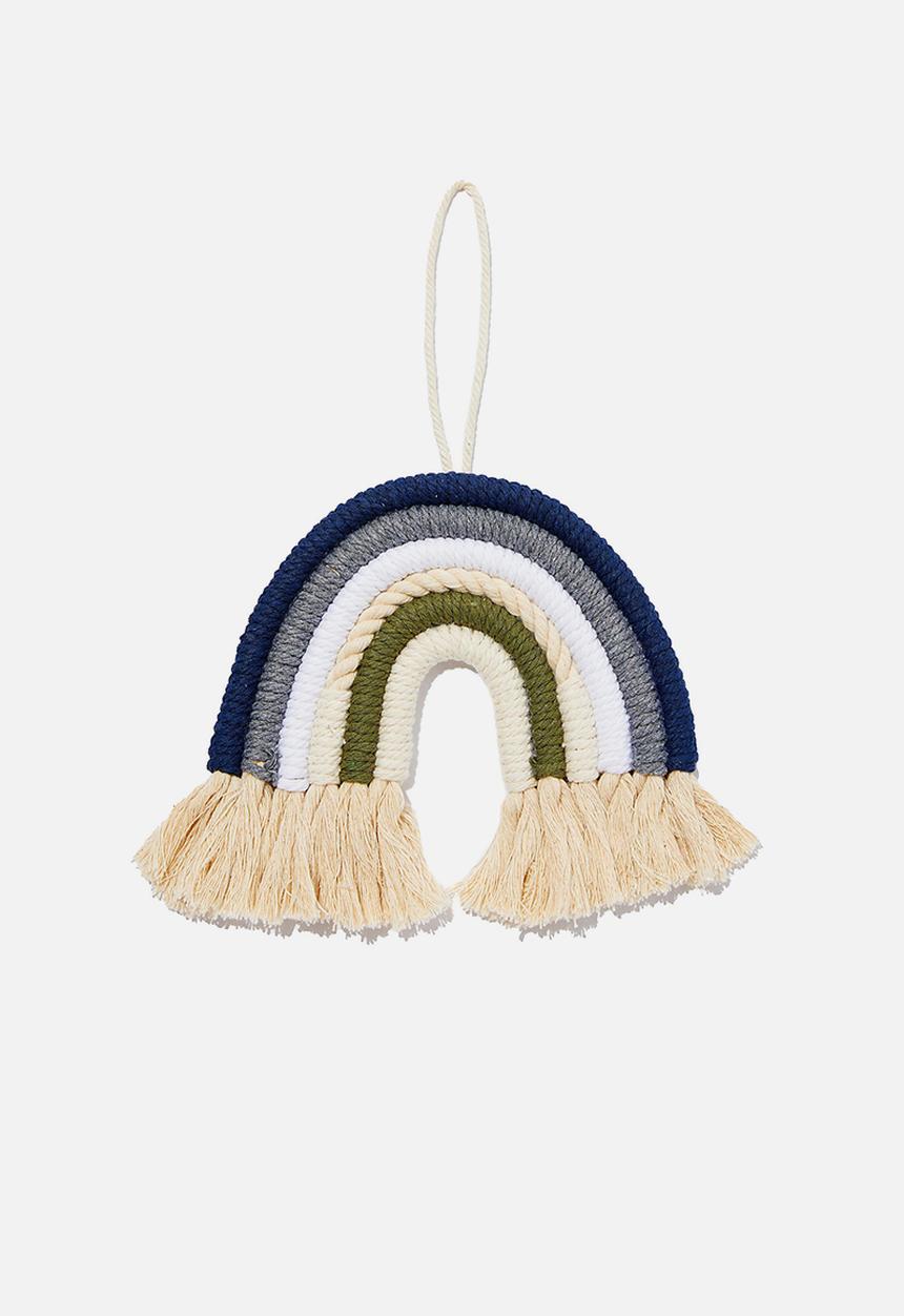 Cotton On - Kids rainbow wall hanging - petty blue