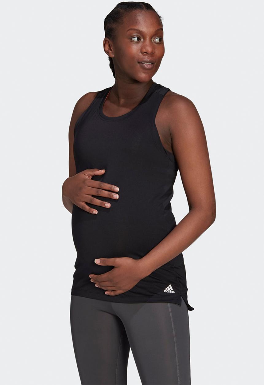 adidas Performance - Maternity tank top - black/white