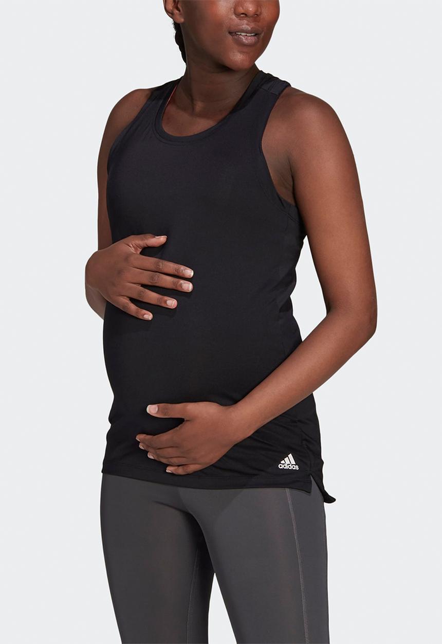 adidas Performance - Maternity tank top - black/white