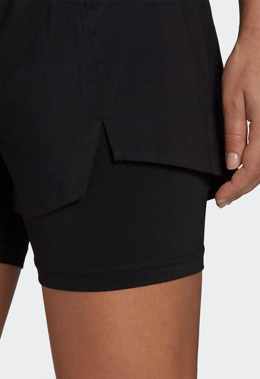 adidas Performance - W 2in1 perfomance shorts - black/white