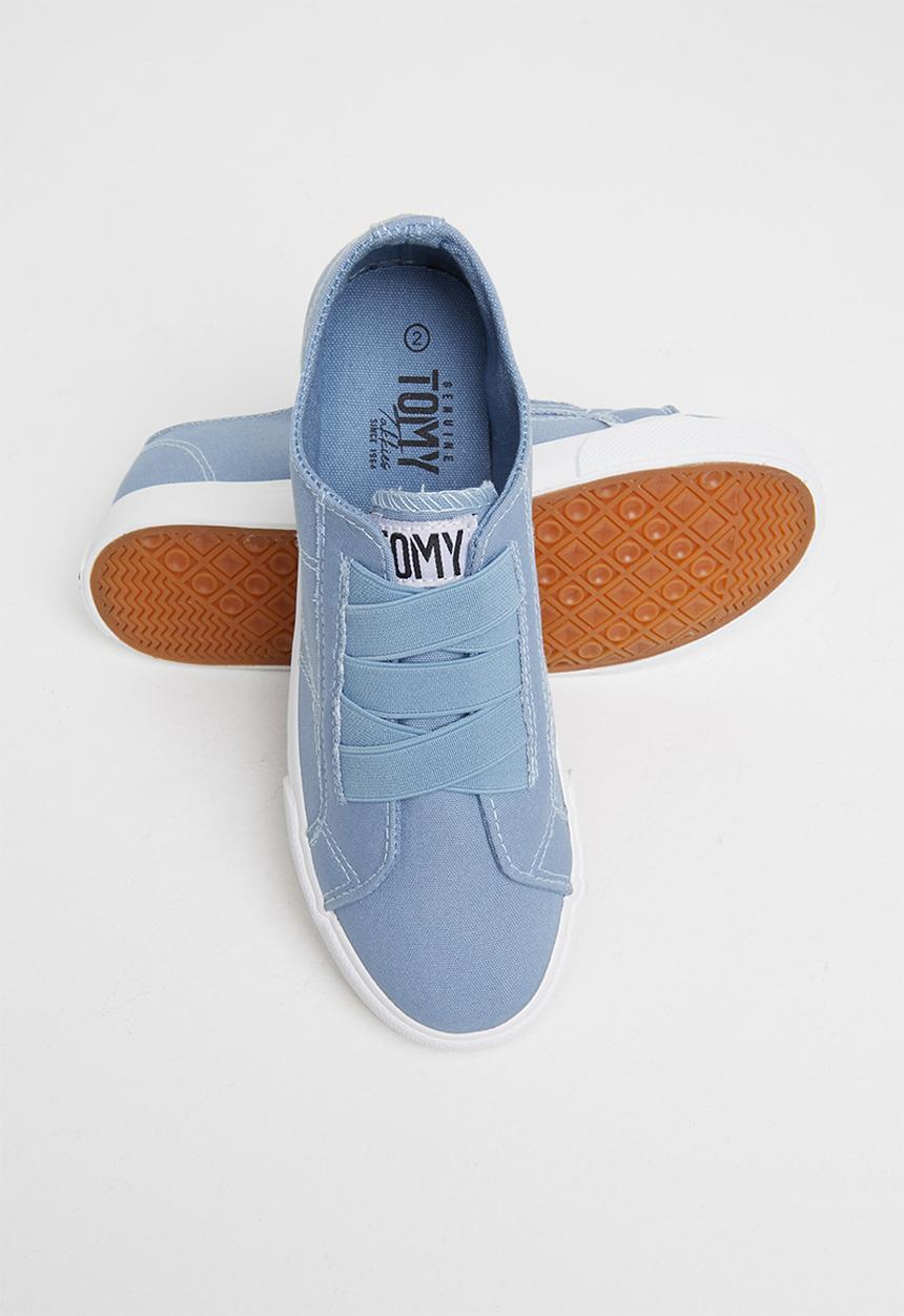TOMY - Girls elastic slip on - blue