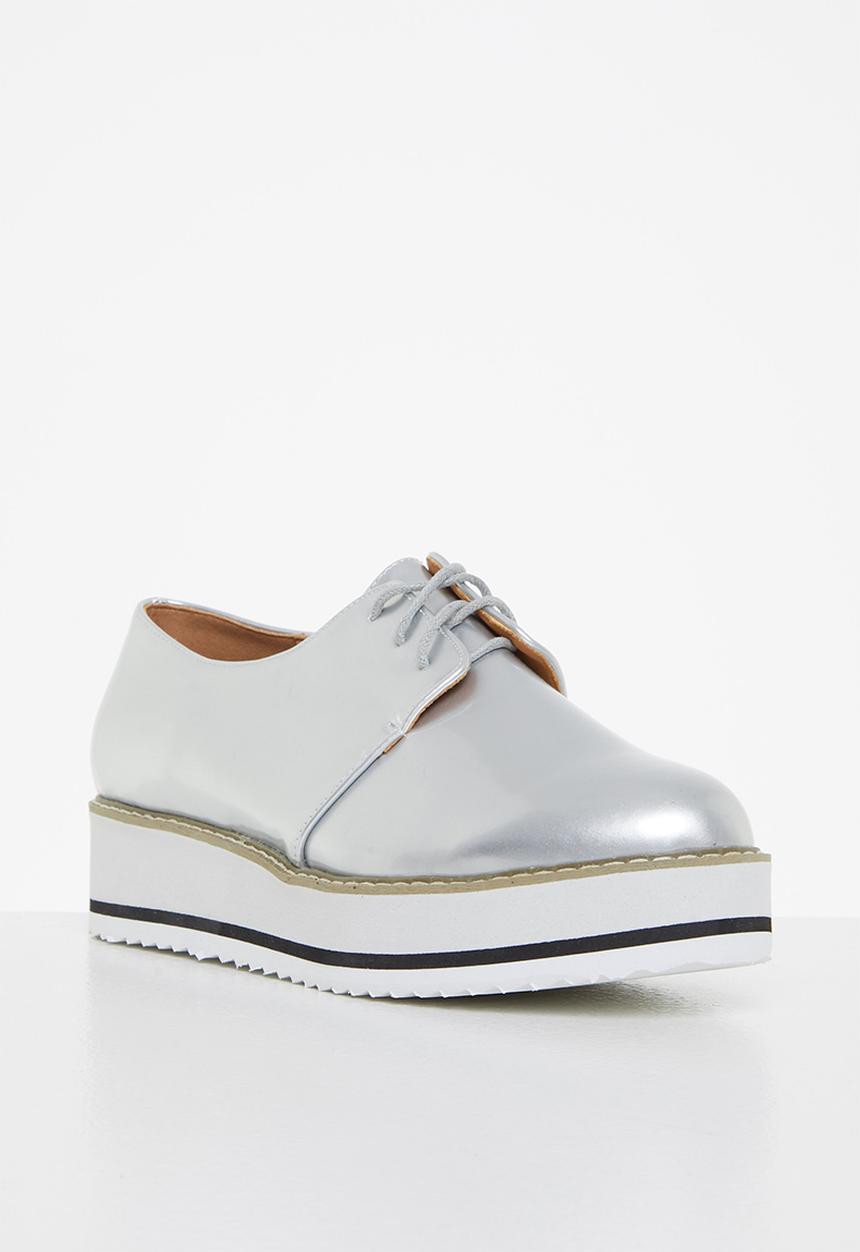 Madison® - Maeve flatform derby - silver mirror