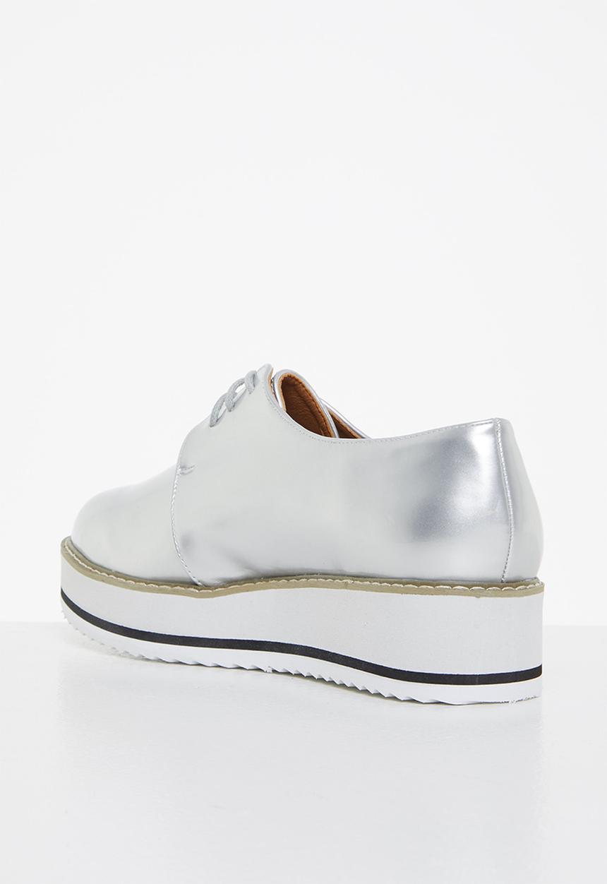 Madison® - Maeve flatform derby - silver mirror