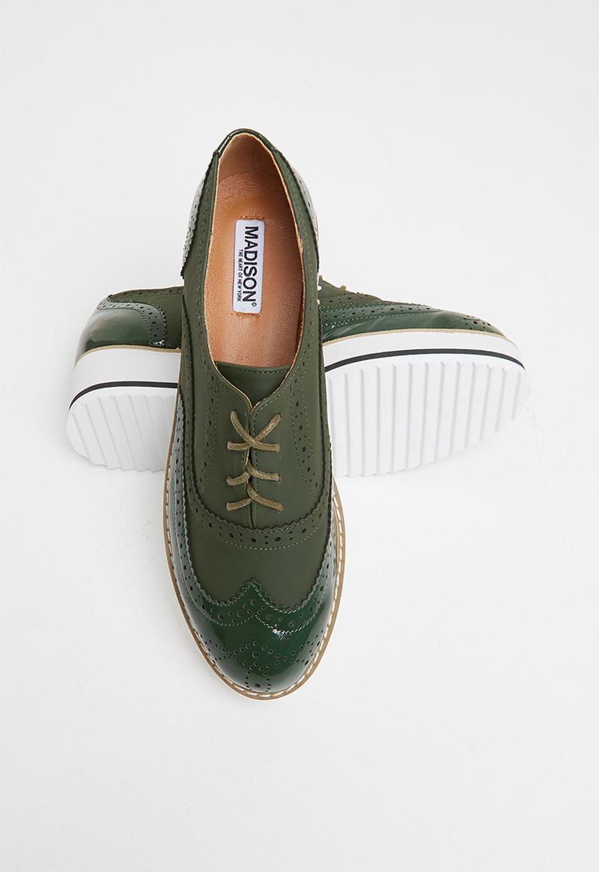 Madison® - Molly flatform brogue - olive