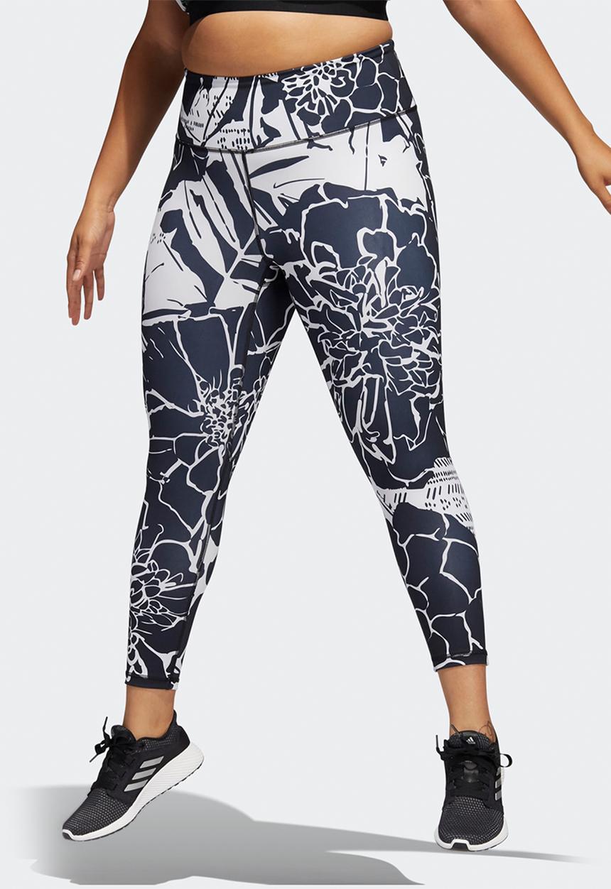 adidas Performance - Plus vf flower 7/8 tights - black