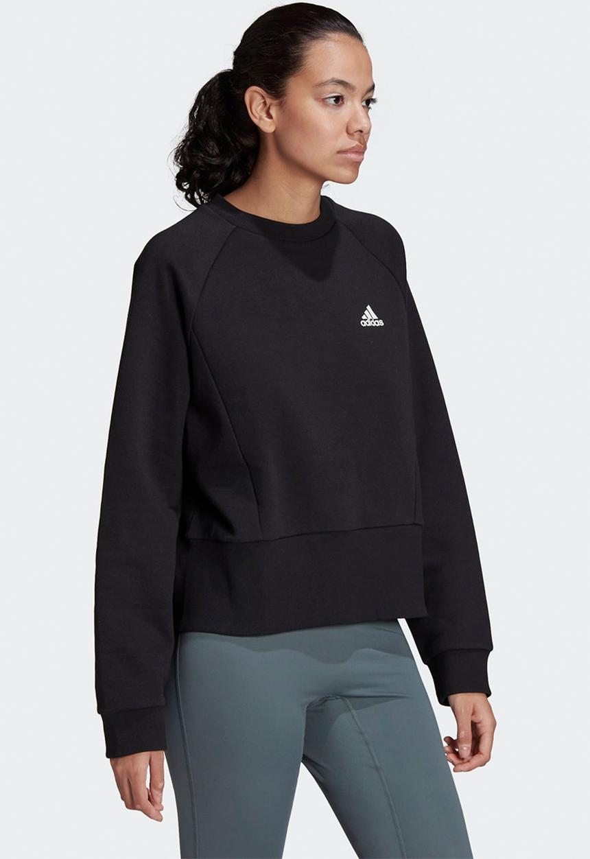 adidas Performance - Studio sweat top - black/white