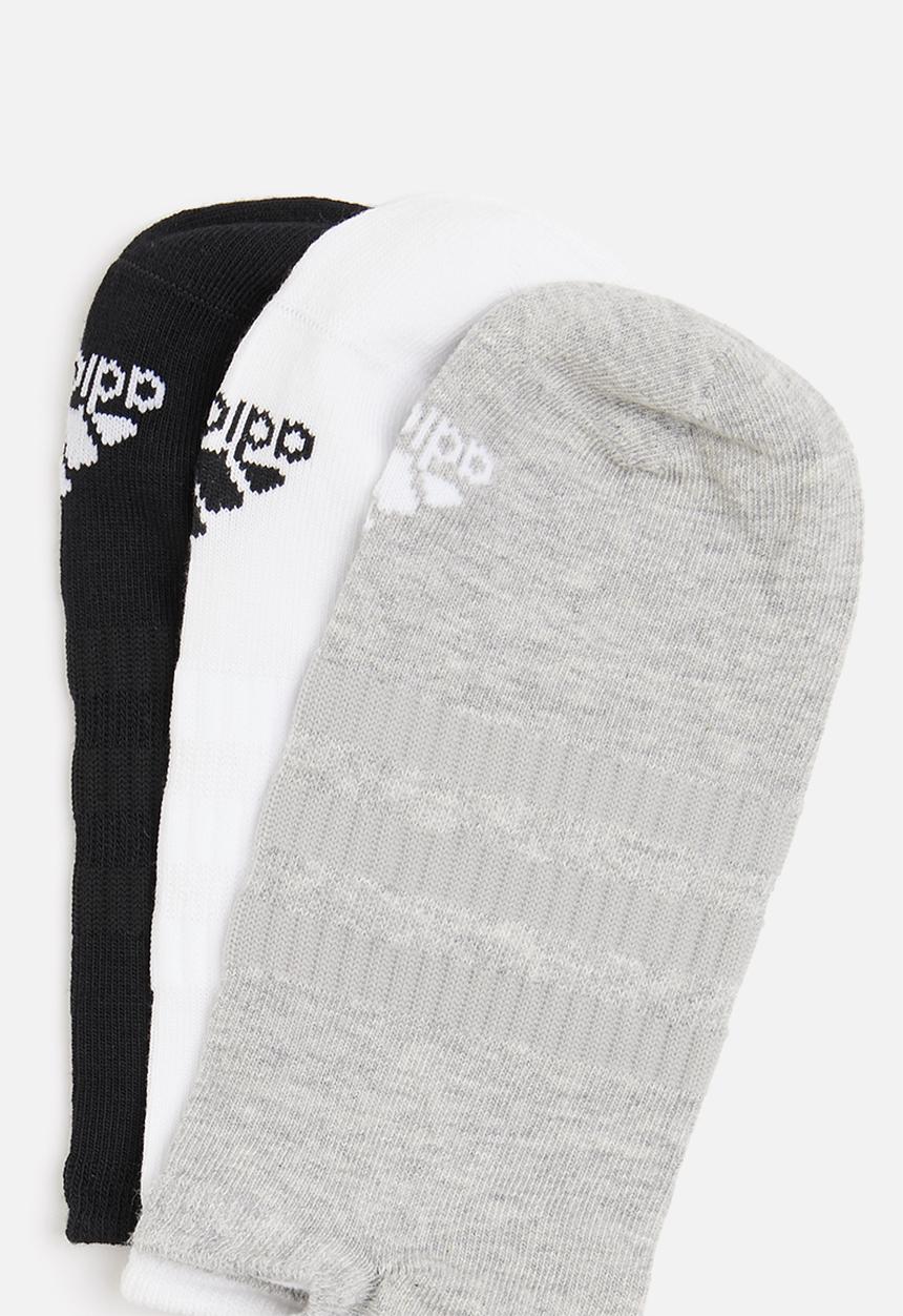 adidas Performance - Light no show 3pp - large grey heather/white/black