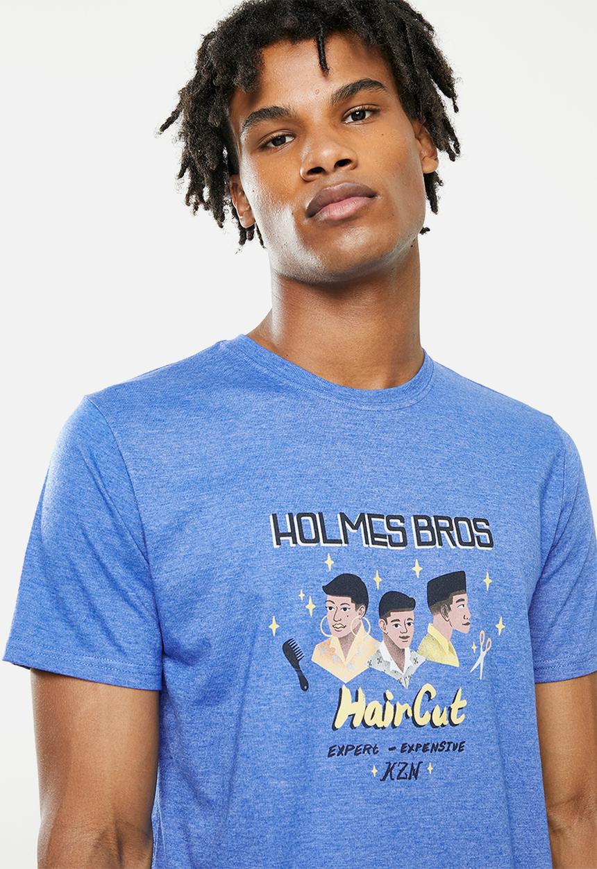Holmes Bro's - Haircut t-shirt - heather hydrus
