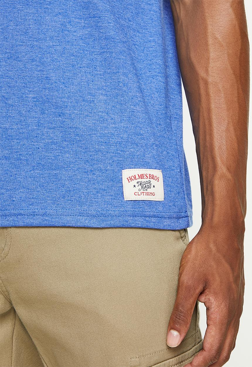 Holmes Bro's - Flag t-shirt - heather hydrus