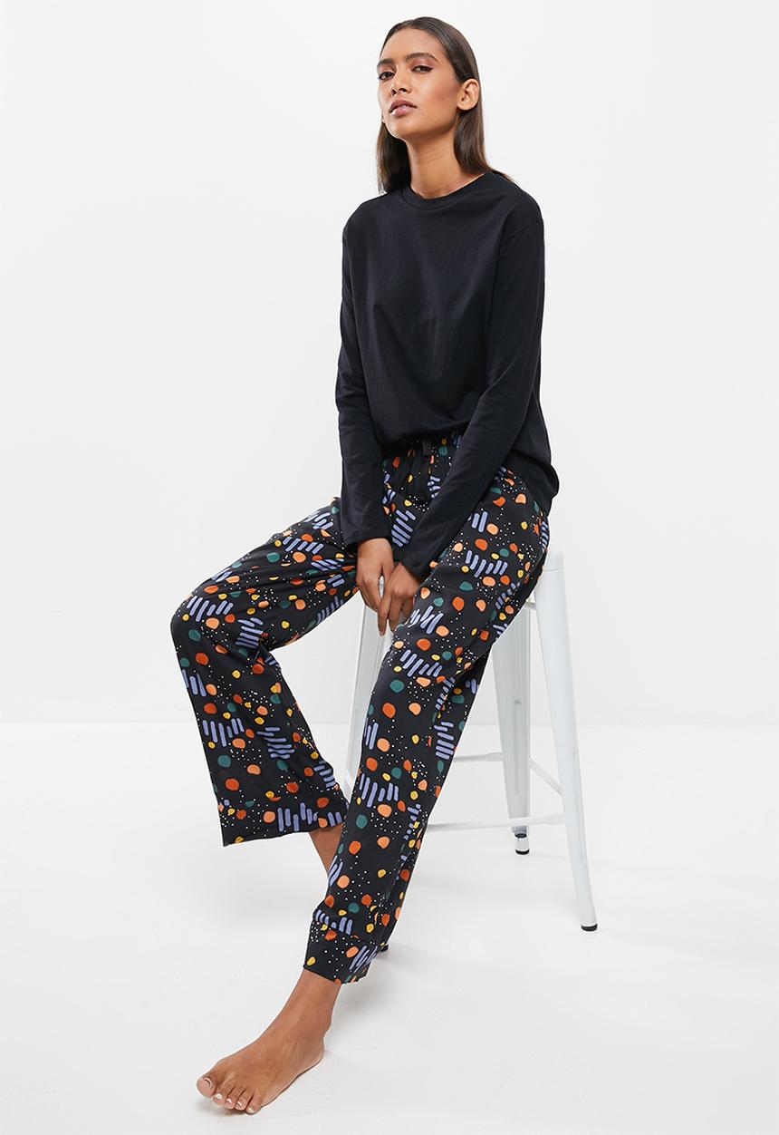 Superbalist - Sleep long sleeve top & pants set - multi
