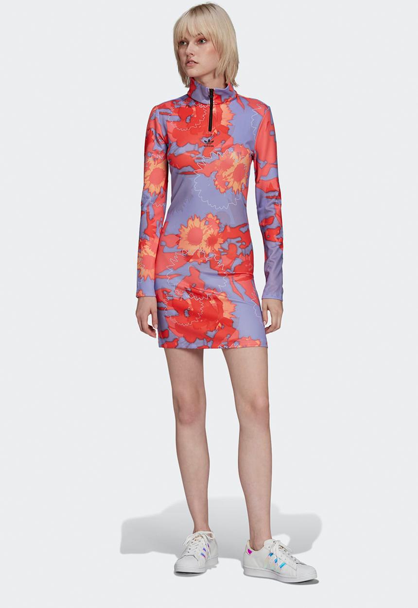 adidas Originals - Graphic dress - multi/light purple