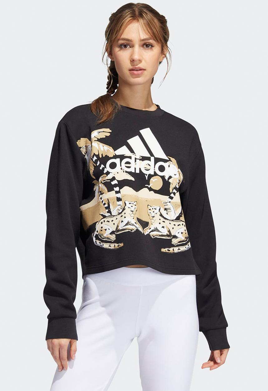 adidas Performance - W farm g crew neck sweat - black