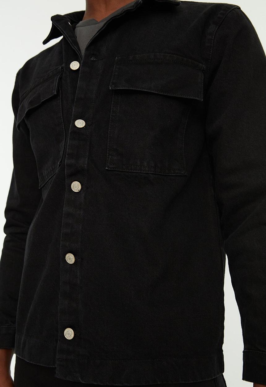 Trendyol - Double chest pocket jacket - black