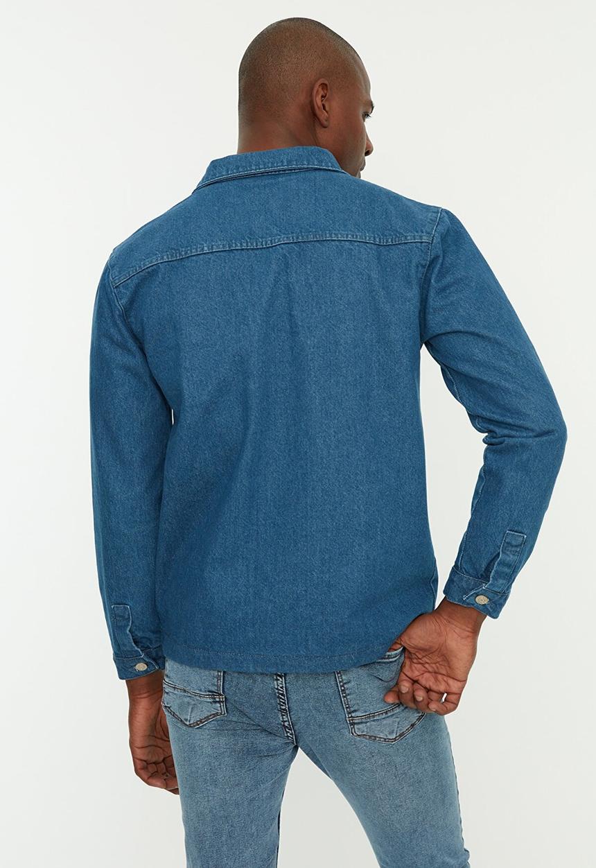 Trendyol - Double chest pocket jacket - blue