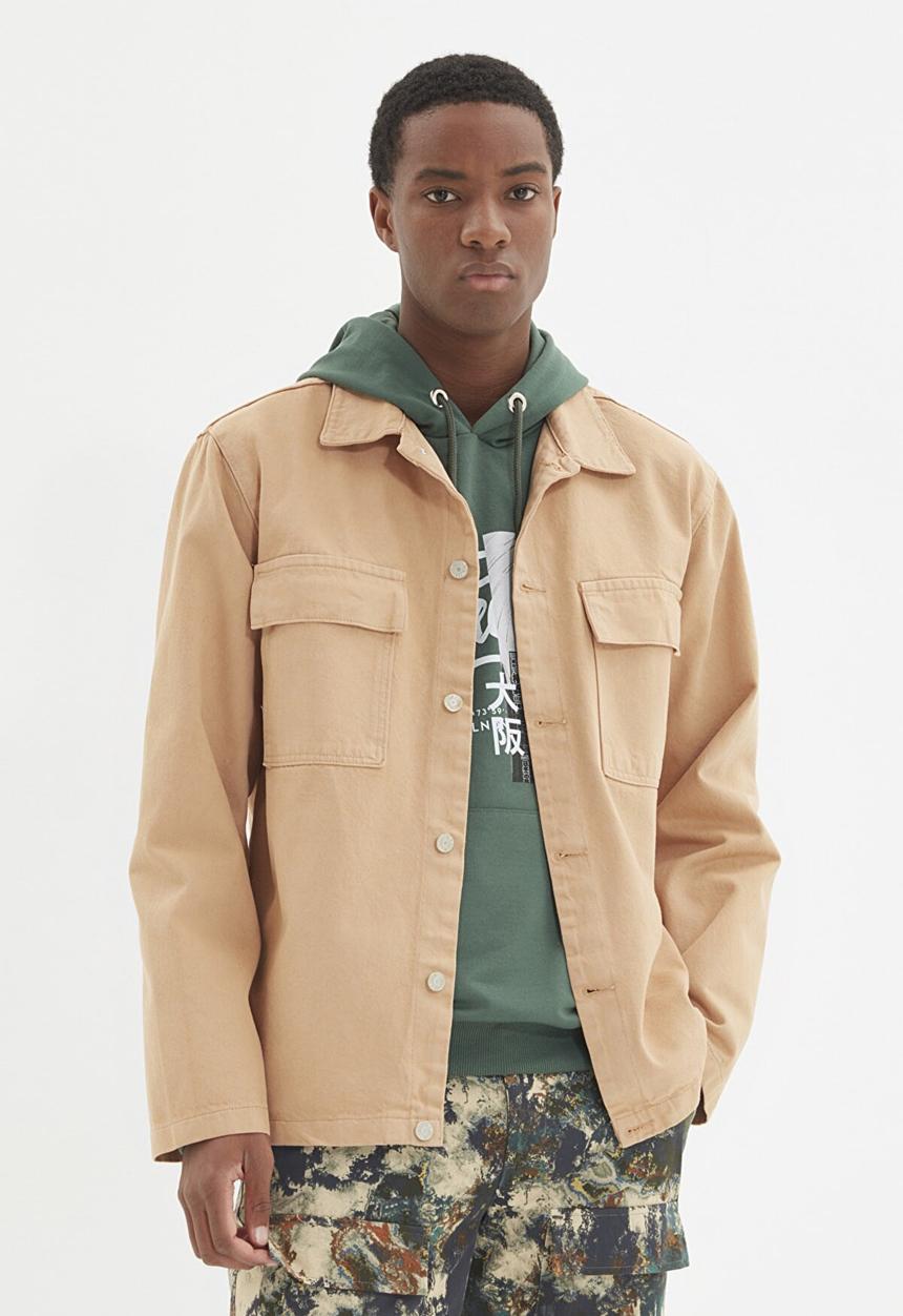 Trendyol - Double chest pocket jacket - stone