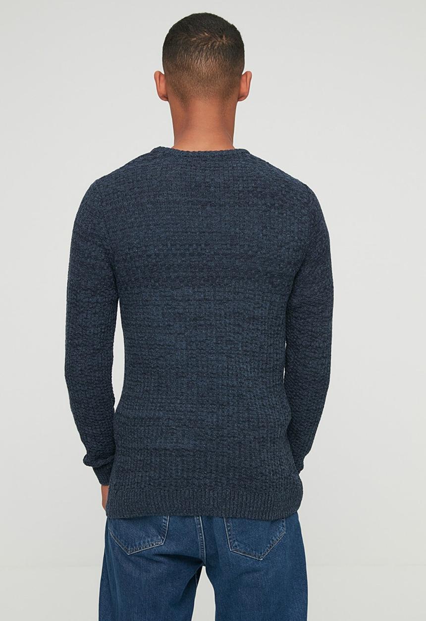 Trendyol - Jan slim fit textured knit - navy