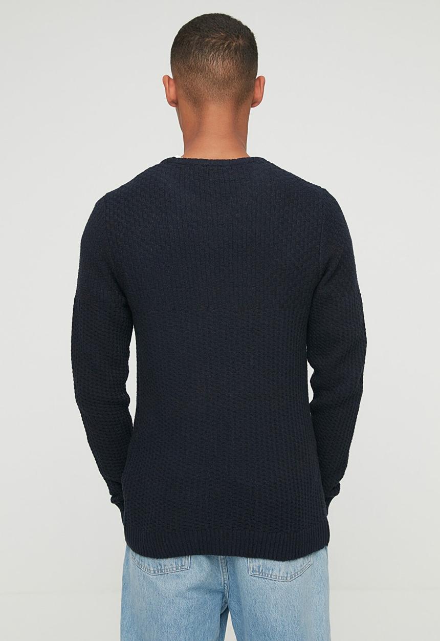 Trendyol - Eli slim fit textured knit - navy