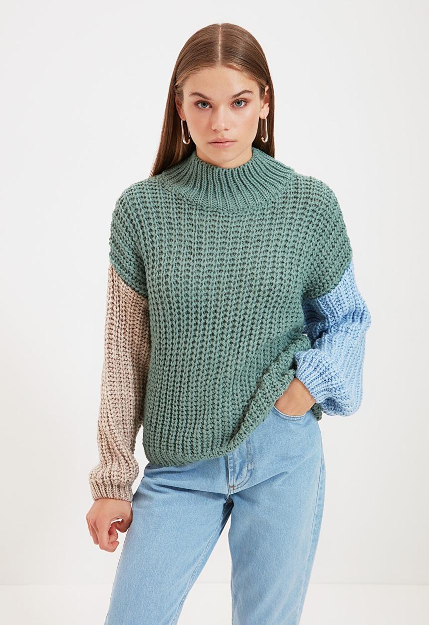 Trendyol - Color block knitwear sweater - multi 