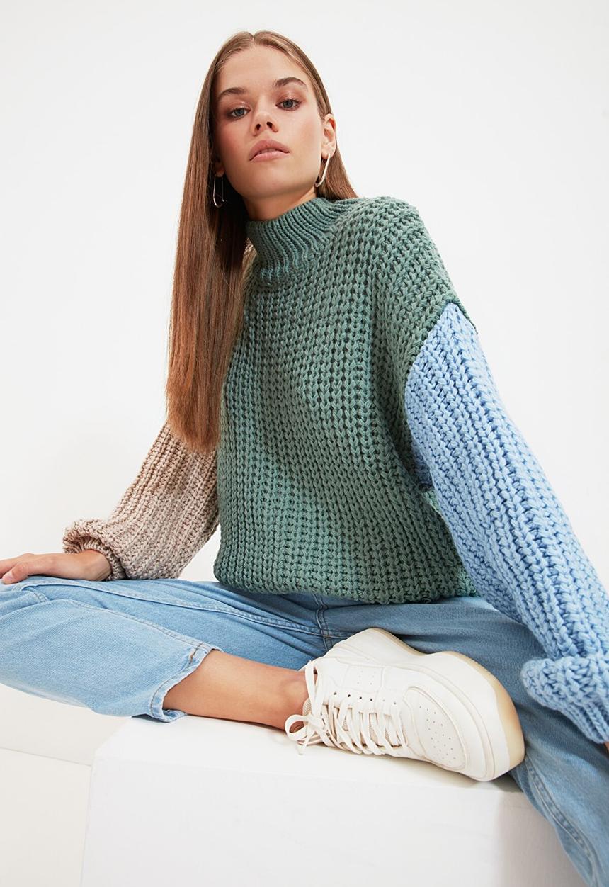 Trendyol - Color block knitwear sweater - multi 