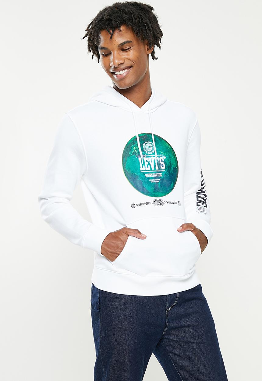 Levi’s® - T3 graphic hoodie varsity photo - white