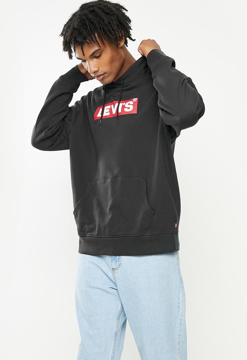 Levi’s® - T3 relaxd graphic hoodie bt - black