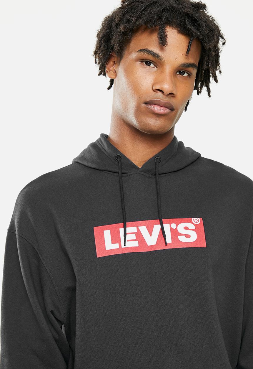 Levi’s® - T3 relaxd graphic hoodie bt - black