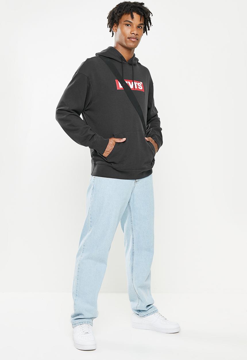 Levi’s® - T3 relaxd graphic hoodie bt - black