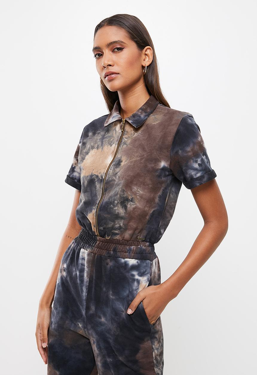 SISSY BOY - Fleece boilersuit - tie dye
