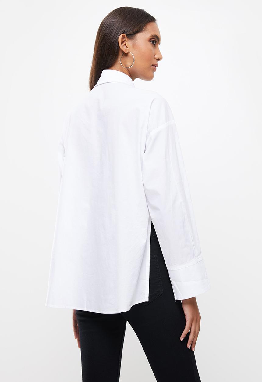 SISSY BOY - Oversized button up shirt - white