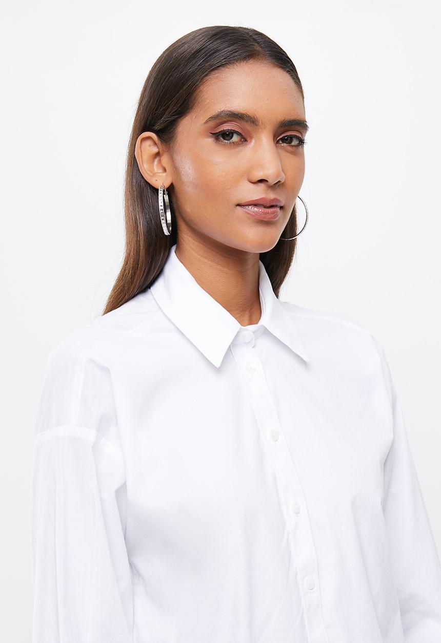 SISSY BOY - Oversized button up shirt - white