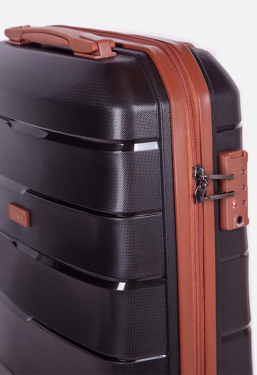 Cellini - Spinn 4 wheel trolley - black & tan